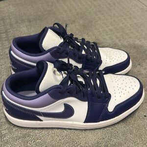 Nike Air Jordan 1 Low 'Sky J Purple' Mens Size 9 Purple White